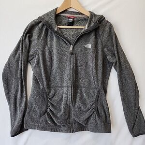 The North Face  Women's L Gray Fleece Hooded Full Zip Jacket